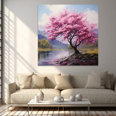Japanese Cherry Blossom Tree Painting